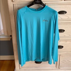 World wide sportsman long sleeve shirt in blue